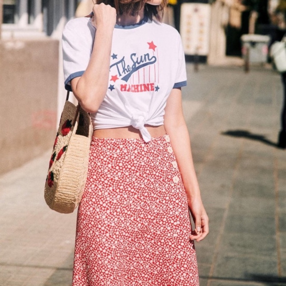 ☑️SOLD Sezane Maisie Skirt - Picture 2 of 7